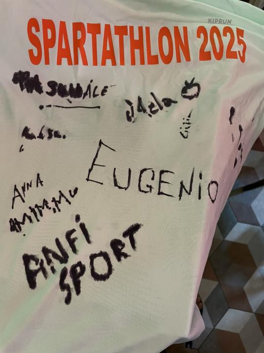 ANFI E ANFISPORT A FIANCO DI Vincenzo Santillo che ha deciso di affrontare la Spartathlon