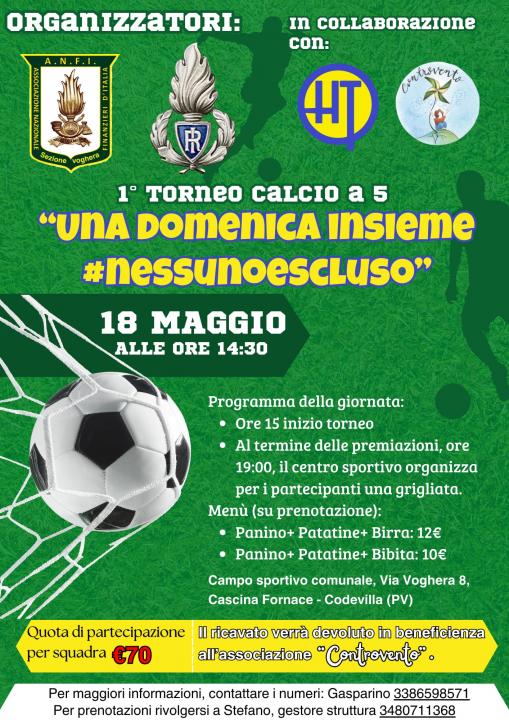 La Sezione A.N.F.I. di Voghera ha organizzato l'evento solidale - UNA DOMENICA INSIEME #NESSUNOESCLUSO.