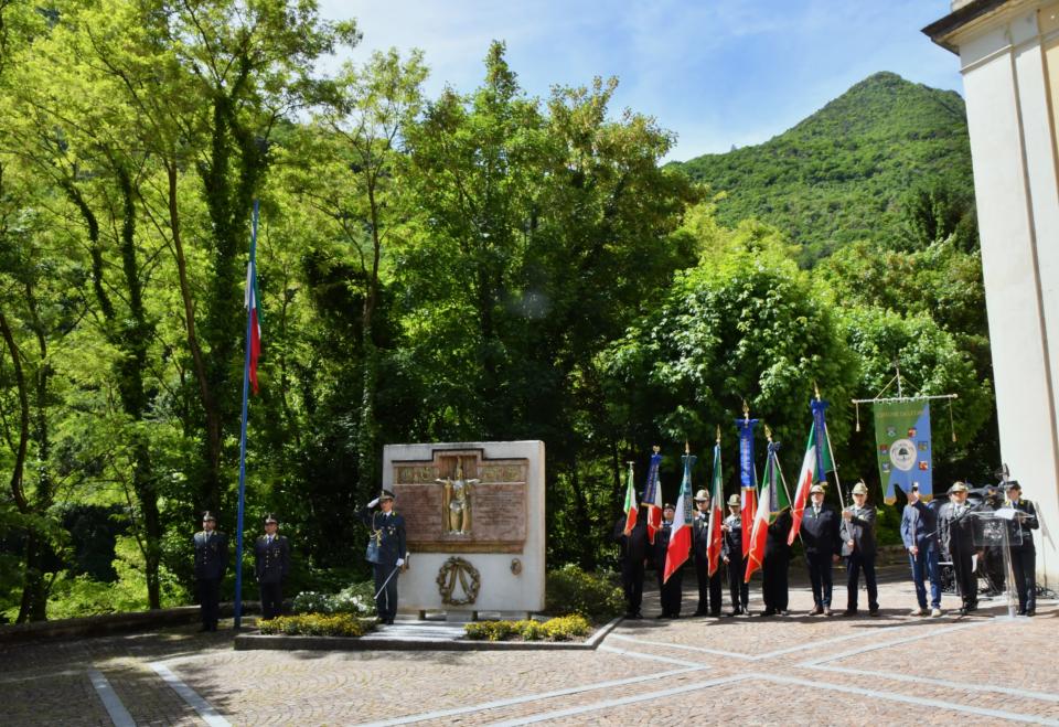 Cerimonia di commemorazione in ricordo dei finanzieri caduti sui monti in Val di Ledro 1915/1918