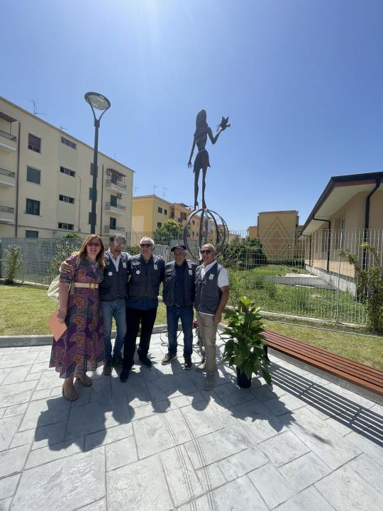 Inaugurazione dell'opera di Michele AFFINITO, socio Benemerito della sezione A.N.F.I. di Maddaloni