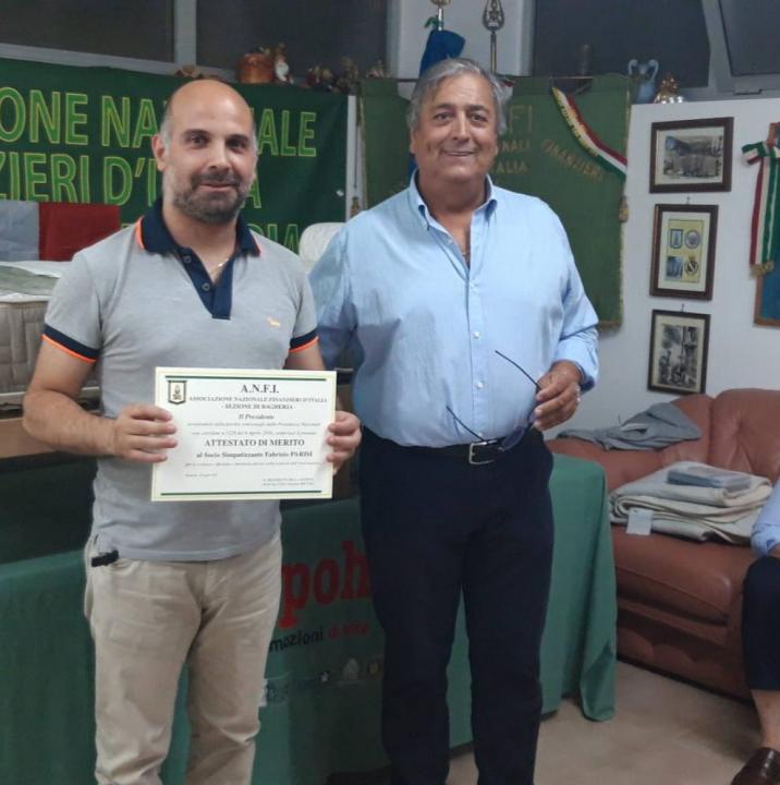 A.N.F.I Sez. Bagheria - consegnati Attestati di Merito ai Soci Ordinari e simpatizzanti, per l'impegno Associativo.
